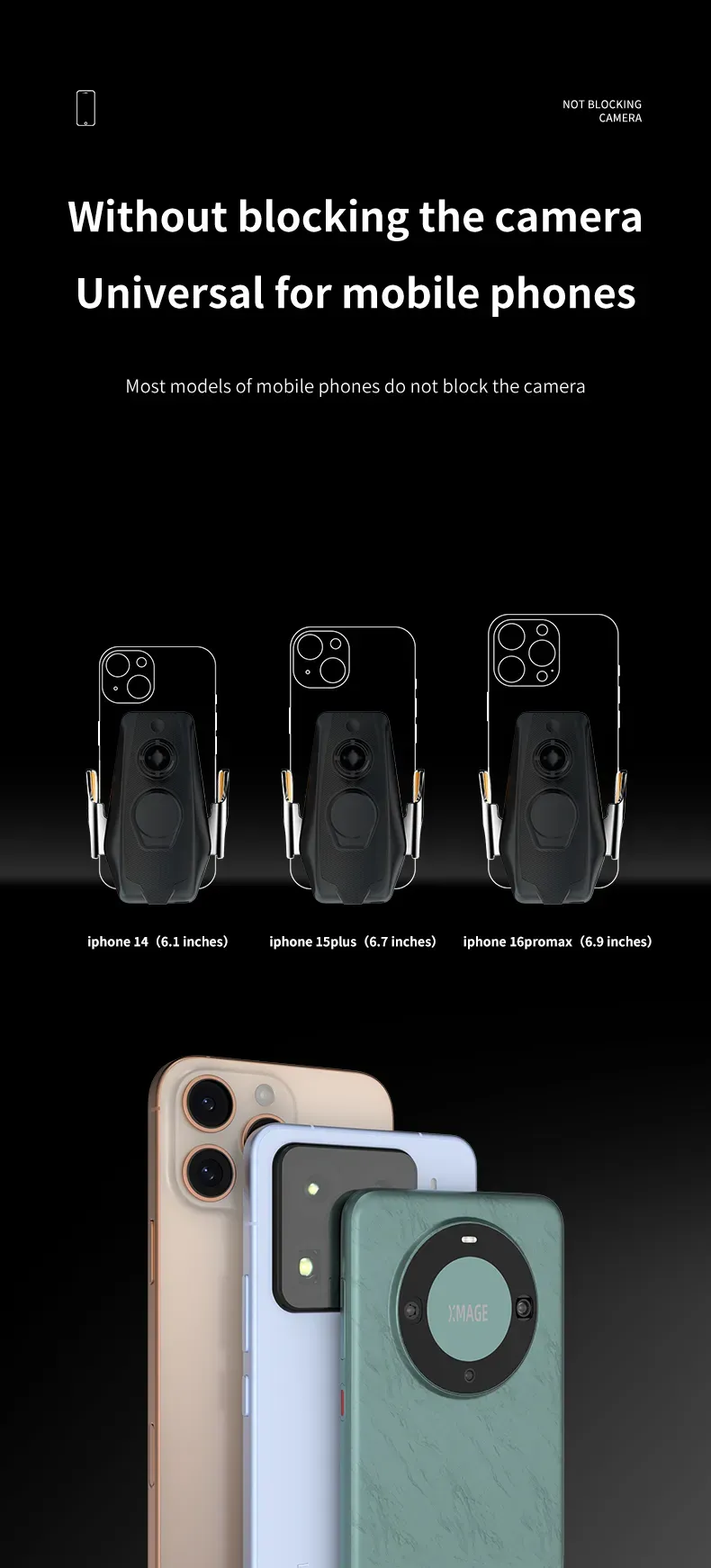 Neu Max 66W Magnetischer Telefonhalter 15W Drahtloses Laden Infrarot-Sensor-Touch-Steuerung Für IPhone Andorid_voghion.com