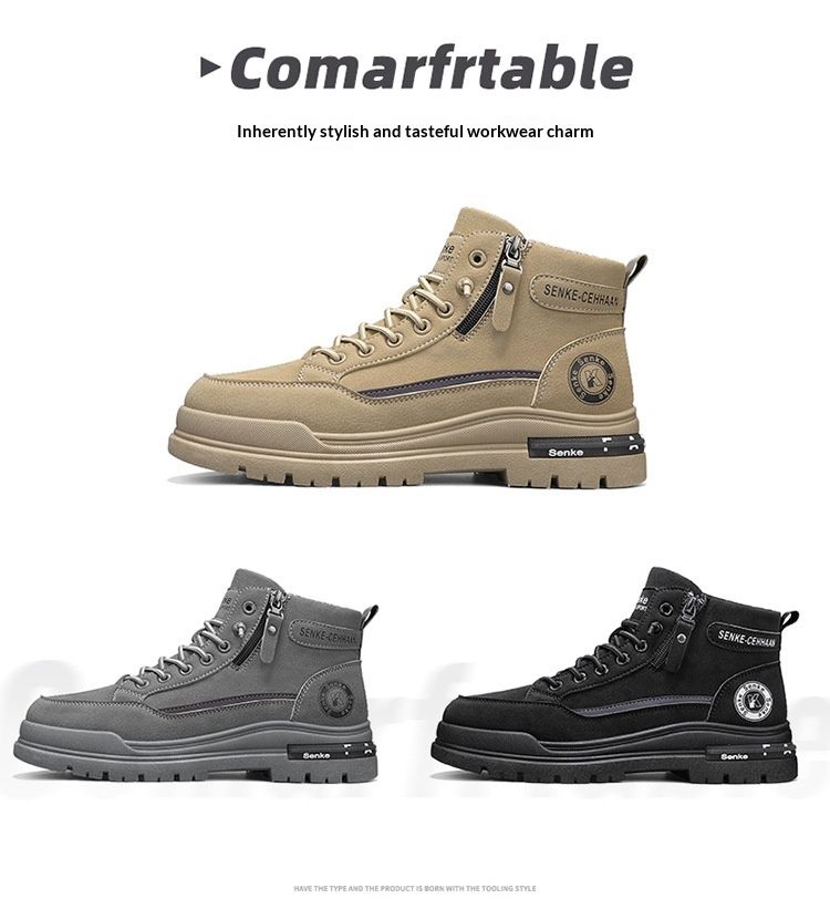 Chaussures de travail d'hiver pour hommes WalkPrime Light 2025 Labor Protection, doublées polaire, en coton chaud et antidérapantes, pour chantiers de construction, Martin_voghion.com