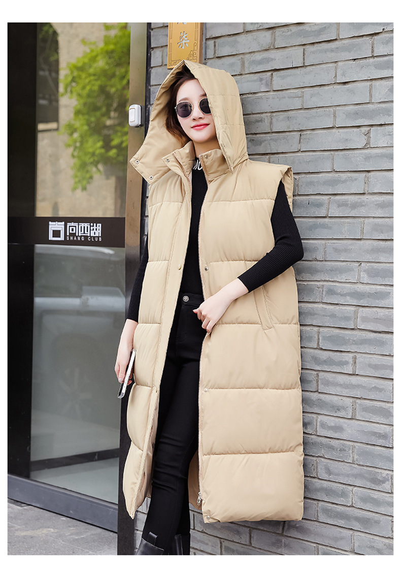 Giacca senza maniche larga e spessa alla moda da donna_voghion.com
