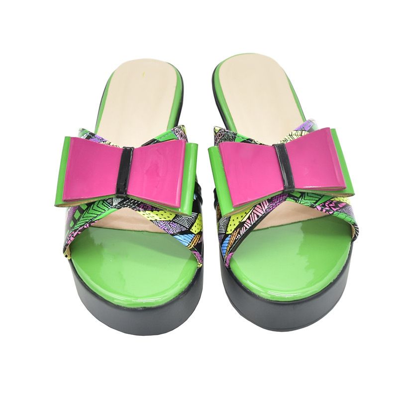 Séiss a léif Wandplattformsandalen mat dem selwechte Stil Täsch Party Owesiessen Schongtasche Set_voghion.com