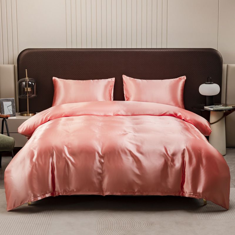 satin silk ice silk bed sheet set three or four piece set_voghion.com