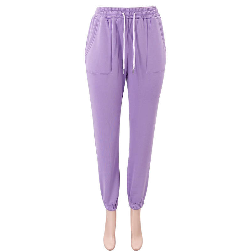 Damen Hosen-Sets Zweiteilige Kapuzenpullover Passende Sets Pullover Sweatshirts Langarm Lose Kordelzug Bleistifthose Lässig_voghion.com