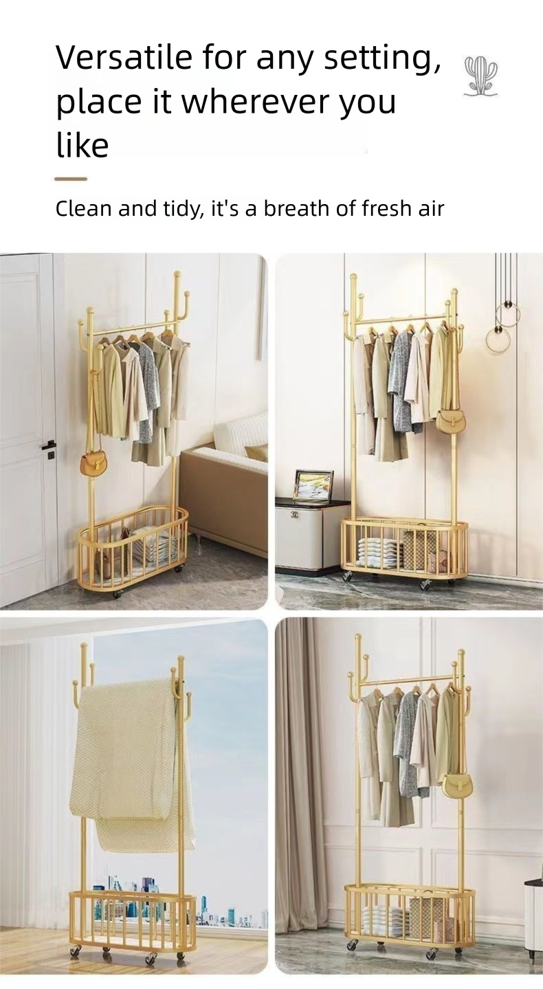 Appendiabiti da terra con ruote, mobile, spesso, per camera da letto, di lusso, per casa_voghion.com