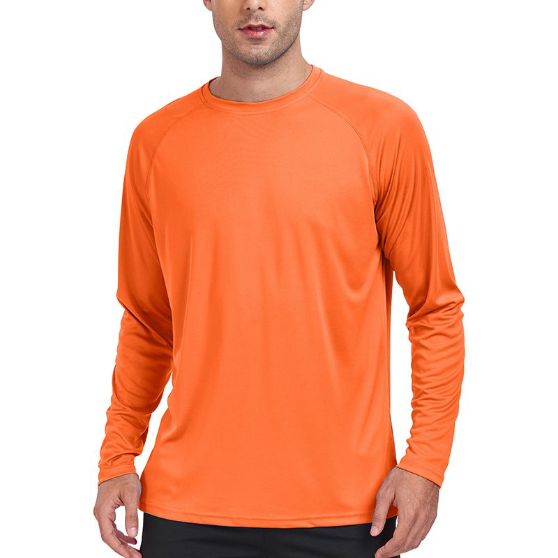 UV Herren Sonnenschutz Langarm Sommer UPF50 + Performance Schnell Trocknend Herren t-shirty Atmungsaktiv Wandern pulowerowe topy treningowe_voghion.com