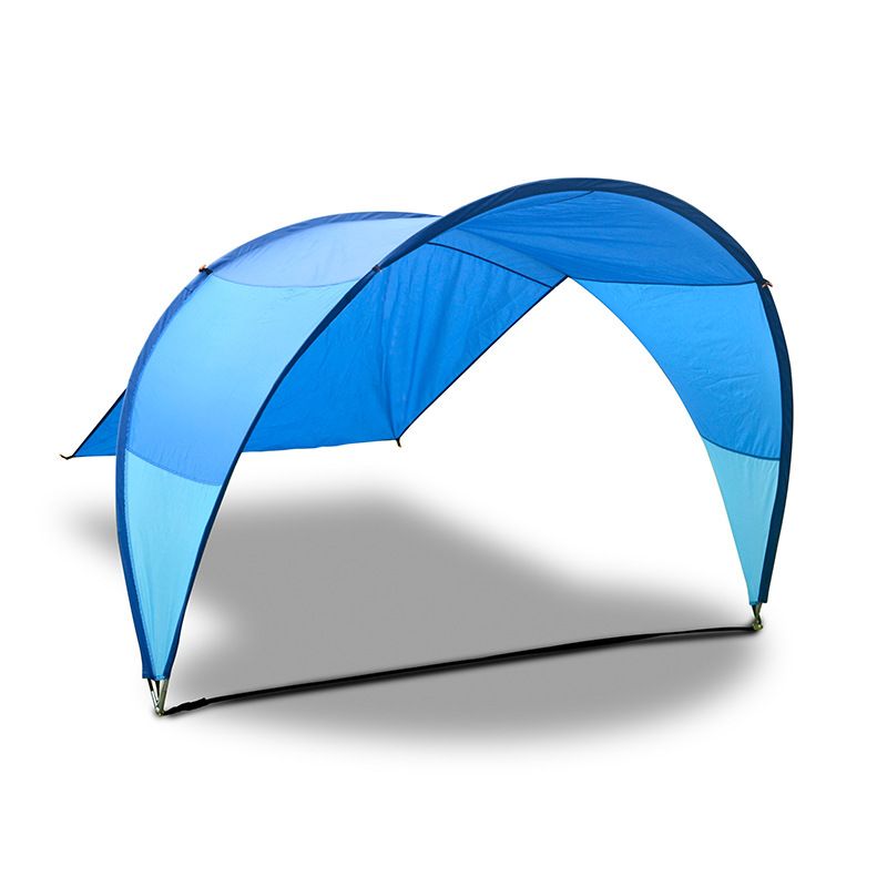6-Person Large Beach Tent With Sun Shade - Windproof Party Tent For Outdoor Gatherings All-In-One Sun Shelter & Sand Anchor System_voghion.com