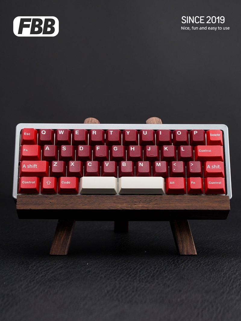 FBB Original Black Walnut Wooden Display Stand Nical Keyboard_voghion.com