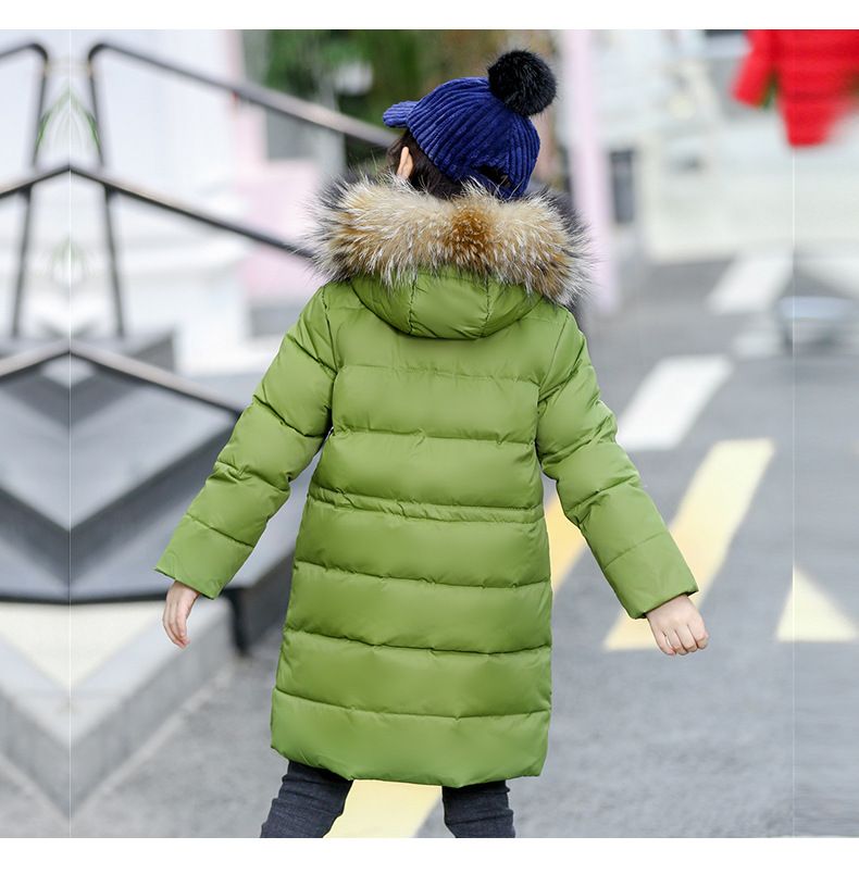 çocuk giyim Yeni çocuk şişme ceket erkek uzun kız orta boy çocuk_voghion.com