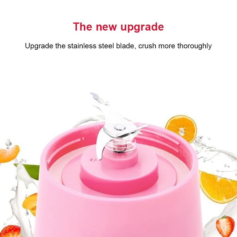 Vente chaude Mini mélangeur portable 400 ml électrique légumes fruits USB presse-agrumes extracteur Hines_voghion.com