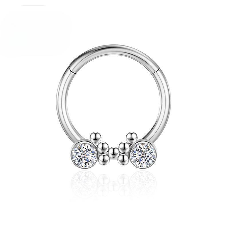 F136 Titan nas piercing cartilaj tragus cercei septum CZ nas inele cu segment articulat zircon Clicker femei corp bijuterii fermecătoare_voghion.com