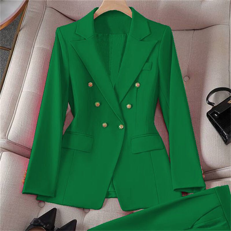 Women's Clothing Spring Red Suit Jacket Women's New Professional Temperament Commuter Small Fashion Suit Set_voghion.com
