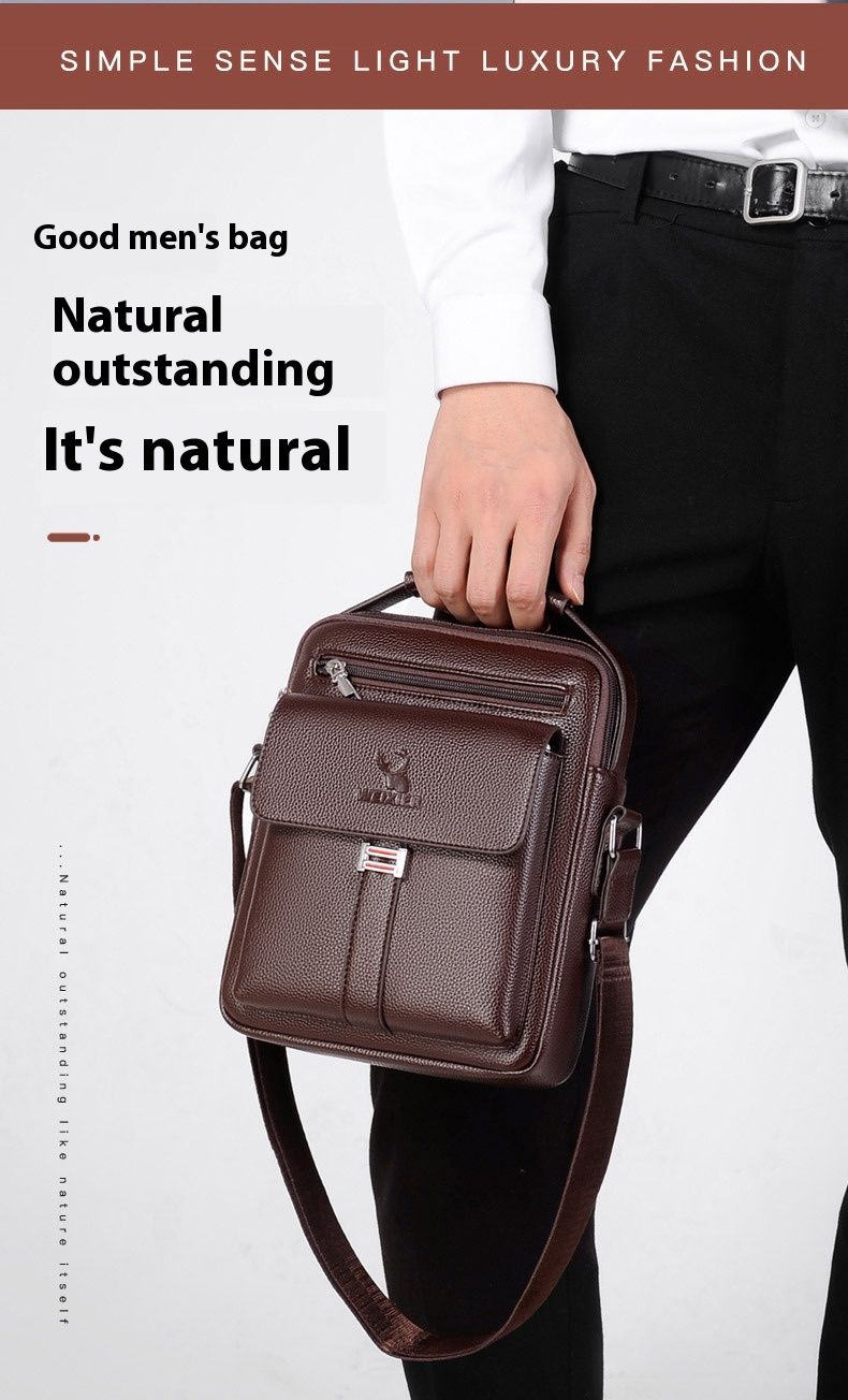 Nuova borsa da uomo, traspirante e resistente all'usura, borsa a tracolla da uomo, borsa a tracolla, borsa a tracolla retrò da uomo di grande capacità, zaino da uomo_voghion.com
