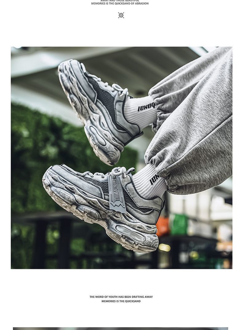 Men's 2025 Mesh Versatile Dad Summer Breathable Thick Sole Height Increasing Casual Sports Shoes Z-7_voghion.com