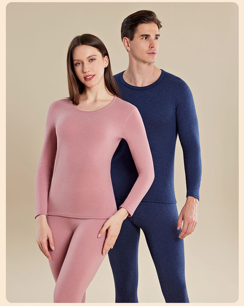 Thermal Underwear Women's Thickened And Velvet German Heating Inner Wear Bottoming Long Johns Women's Suit Line Clothes And Line Pants_voghion.com