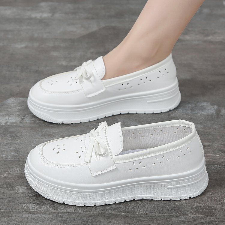 Krankenhaus-Krankenschwesterschuhe, weiche Sohle, atmungsaktiv, keine müden Füße, Damen-Sandalen, Arbeitsschuhe, weiße Schuhe_voghion.com