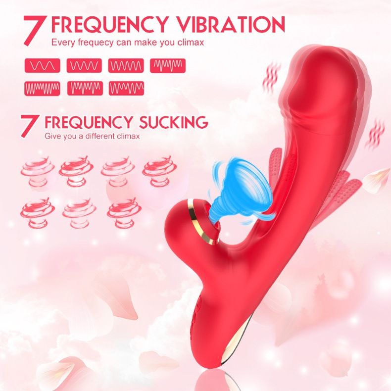 Female Masturbator, Tapping, Sucking, Tongue Licking, Stimulating Vibrating Rod, Adult Sexual Products_voghion.com