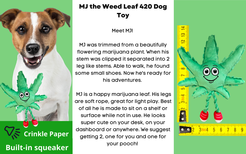 MJ the Leaf 420 Dog ToyMJ the Leaf 420 Dog Toy_voghion.com