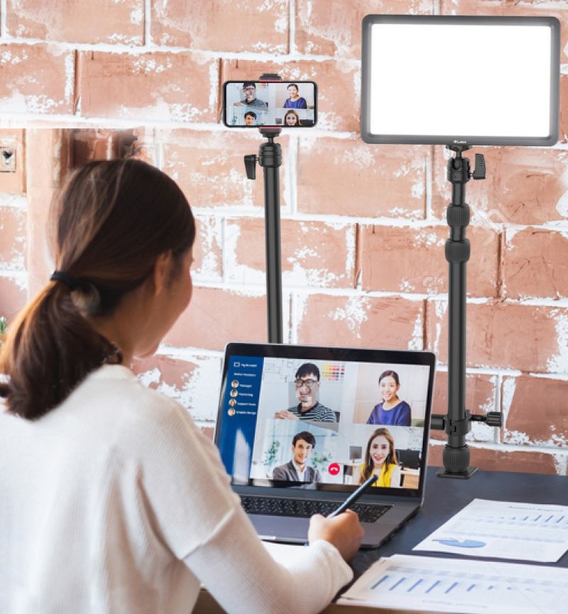 VIJIM LS10 LS11 Montage Bureaustandaard met Flexibele Hulparm Overhead Camera Webcam Tafel Fotografie Studio kit_voghion.com