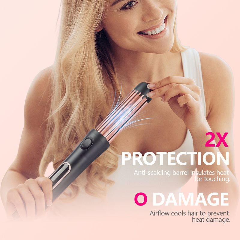 Elektrischer Lockenstab Kaltwind-Glätteisen Locken und glattes Haarstyling-Tool mit doppeltem Verwendungszweck_voghion.com