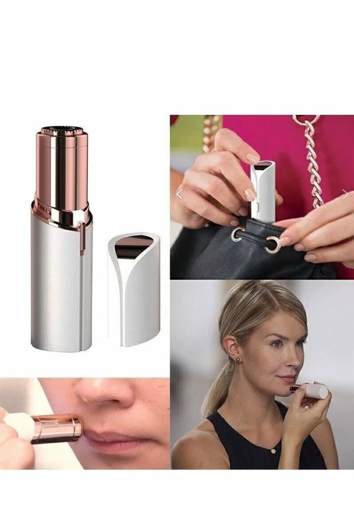 JML NuYou Gesichtshaarentferner, 18 Karat vergoldeter Kopf, Reinigungsbürste, schmerzlos_voghion.com