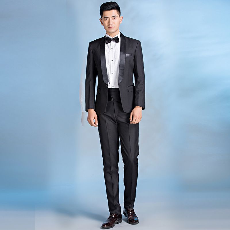 CT Men's Costume Formal Wear Adult Choir Annual Meeting Host Emcee Singer Stage Performance Suit Set_voghion.com