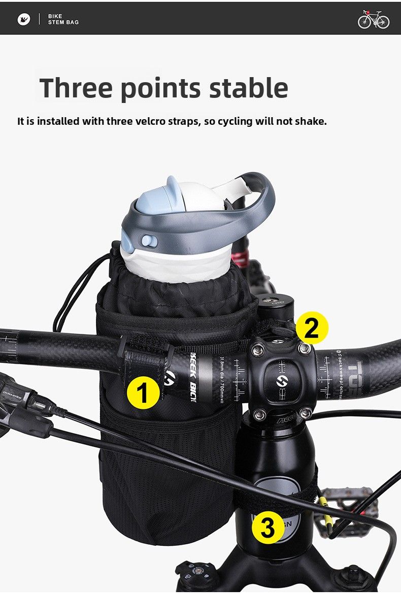 Rhinowalk/Rhinocycle Isolierte Mountainbike-Lenkertasche, tragbare Fahrrad-Wasserflasche, Werkzeugtasche_voghion.com