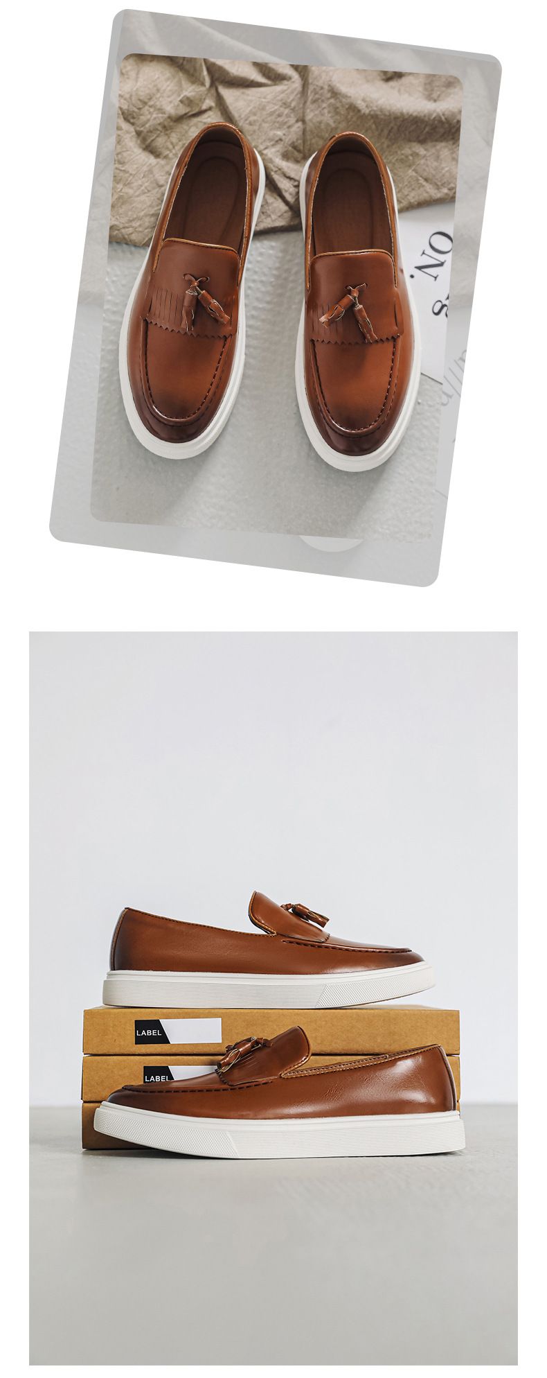 Mocassini da uomo fluidi, scarpe casual in pelle per uomo, comode scarpe slip-on con suola morbida per uomo_voghion.com