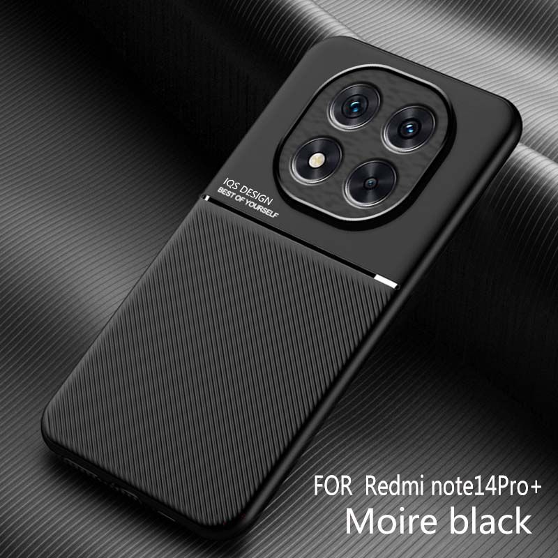 Simple Magnetic Soft Matte Silicone Case For Redmi Note 14 13 Pro Plus 4G 5G Full Coverage Anti-fingerprint Protector TPU Shell_voghion.com