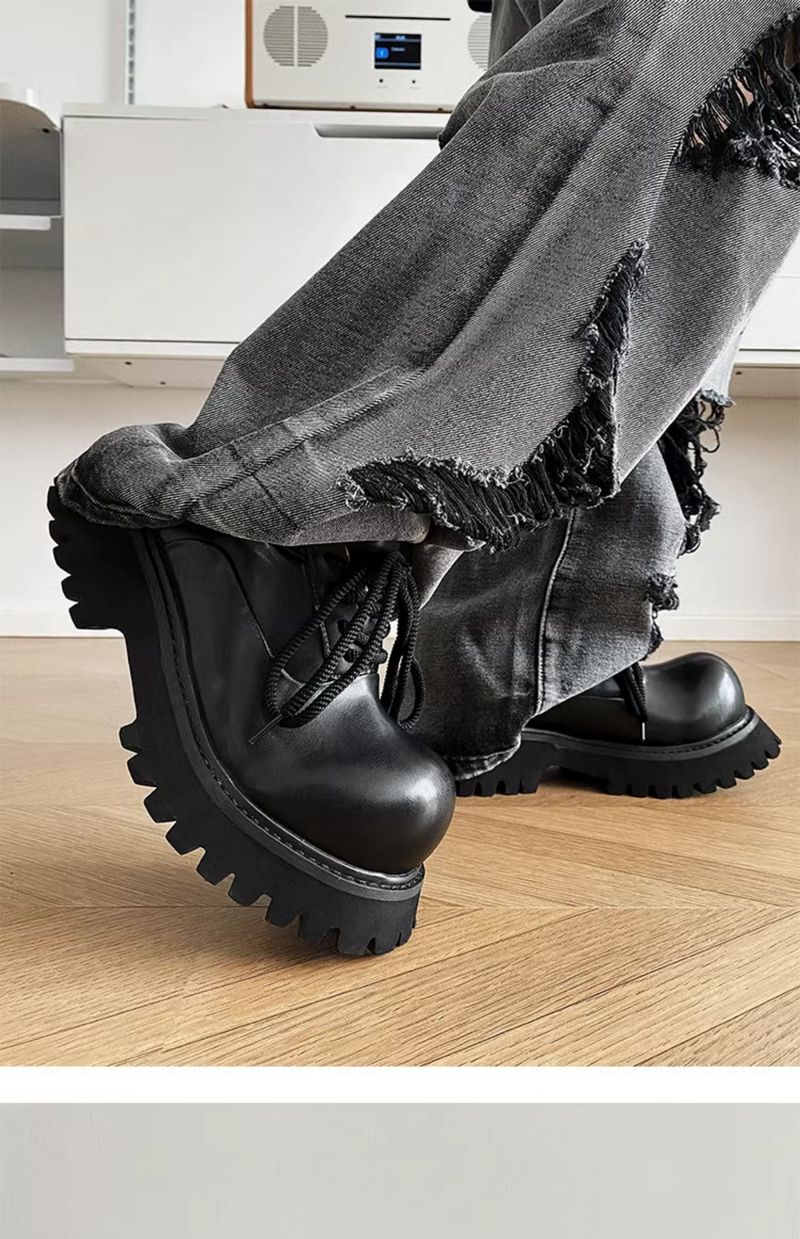 Thick Sole Upgraded Version Ins Model Style Sports Derby Shoes_voghion.com