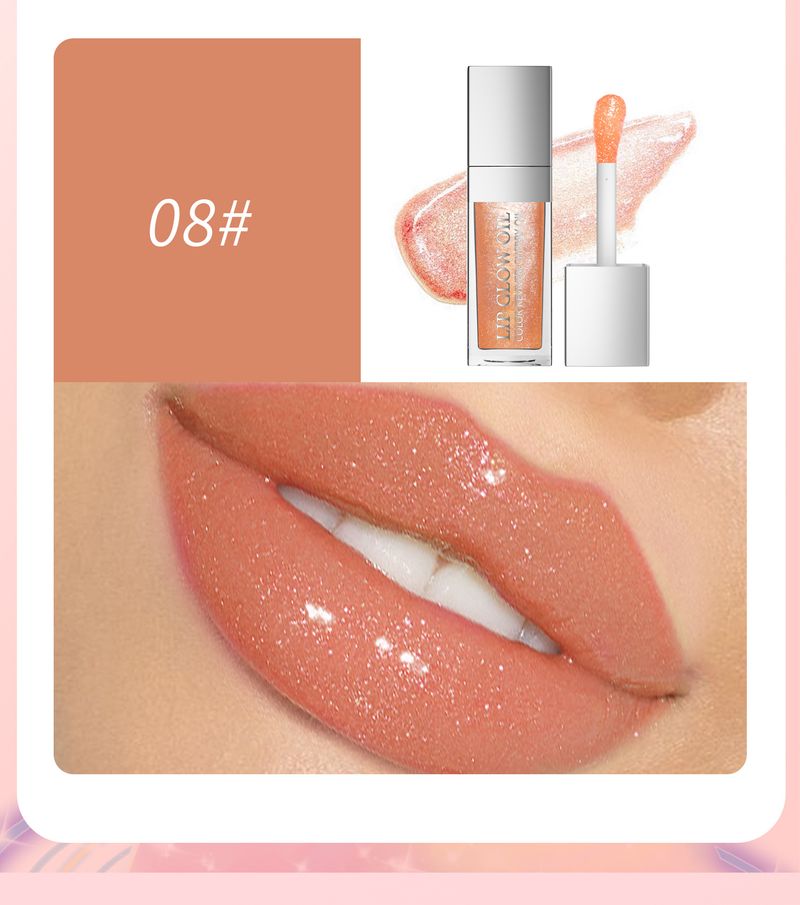 HelloKiss Hydraterende en verhelderende transparante kleur, Water Glazed Glass Glaze Lip Oil, lipolie_voghion.com
