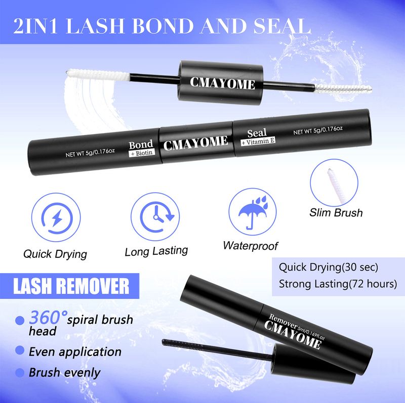 Grenzüberschreitend, neu, 416 Büschel dichter, gemischter einzelner Büschel falscher Wimpern, Set mit 10 Stück 18 mm, DIY-segmentierte Wimpern_voghion.com