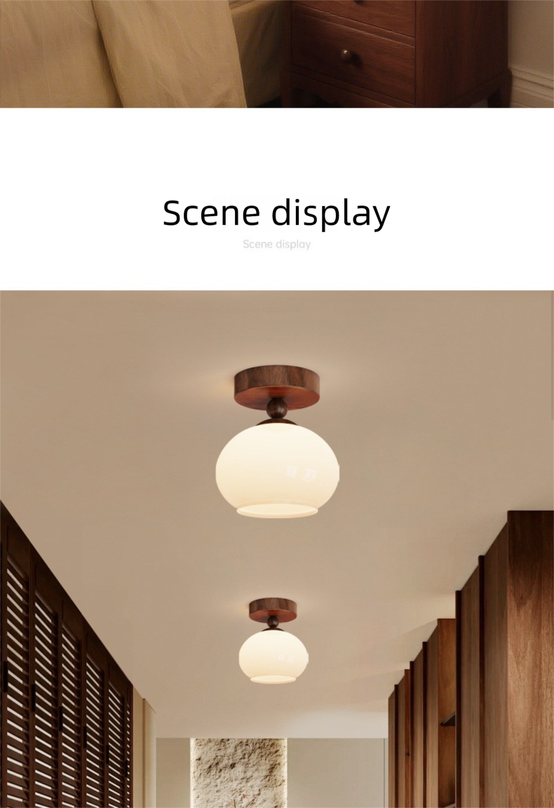 Lustre de salon, modèle 2025, style vintage français, luminaire suspendu pour salle à manger, style américain créatif, en bois massif_voghion.com
