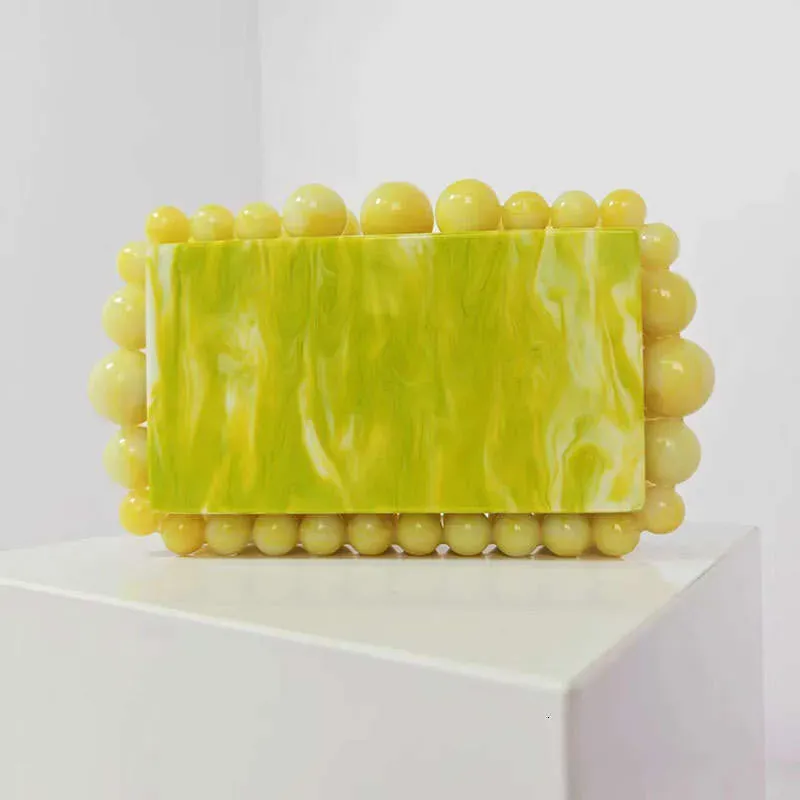 Borsa da sera da donna in acrilico con perline, tracolla singola, pochette per banchetti nuziali_voghion.com