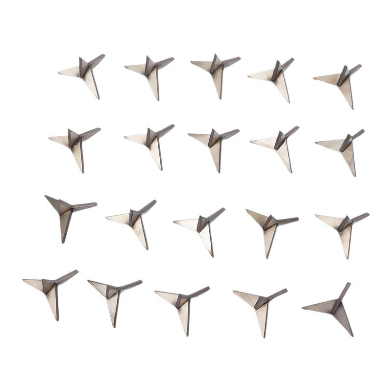 20pcs Tire Puncture Nail Carbon Steel Mini Anti-theft Car Vehicle Height 3cm Reinforced Super Pointed_voghion.com