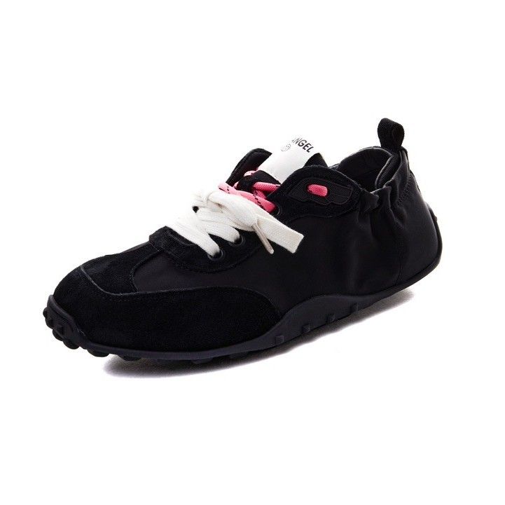 Scarpe da ballo da donna in pelle con doppio laccio, in stile europeo, per l'allenamento nel 2025, nuove scarpe casual con suola morbida e blocchi di colore_voghion.com