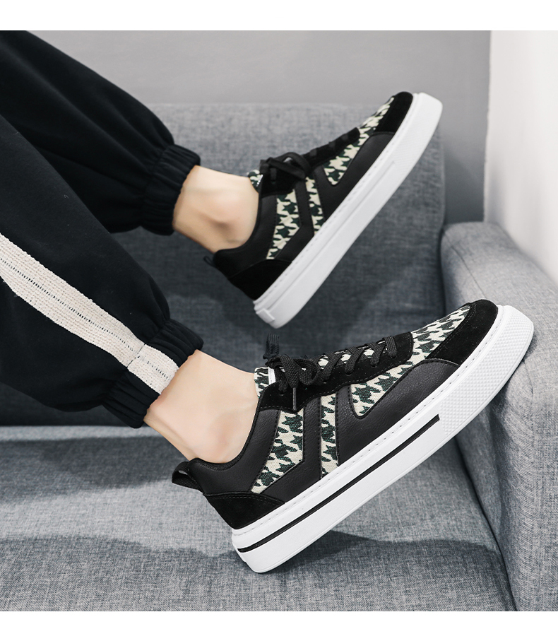 Frühling atmungsaktive Herrenschuhe Sport Hong Kong Stil Nischendesign Casual Fashion Frühling All-Match bedruckte Turnschuhe in trendigen Herren_voghion.com