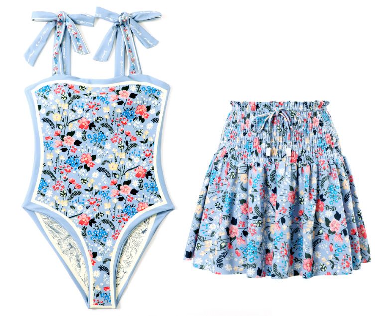 Damenbekleidung Retro Ins Style Heißer Verkauf Zweiseitiges Tragen Einteiliger Badeanzug Weibliche Sling Konservativer Badeanzug Anzug_voghion.com