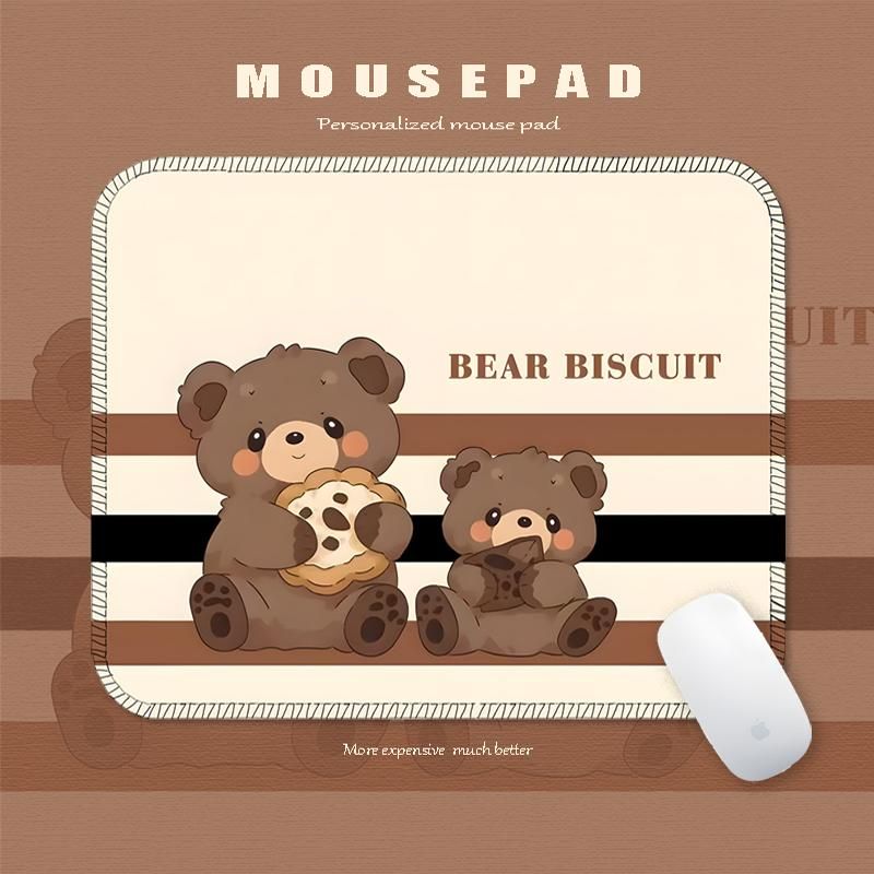 Unbeatable Quality Little Red Book Same Cute Bear Mouse Pad Cartoon Girl Good-looking Ins Style Desk Keyboard Mat_voghion.com