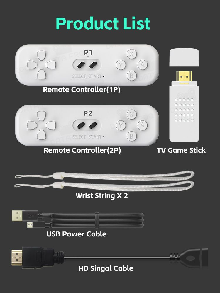 DATA FROG Y2 FIT Interactive Motion-Sensing Game Console For TV - Dual Wireless Controllers, HDMI Connection, Family Fitness & Fun_voghion.com