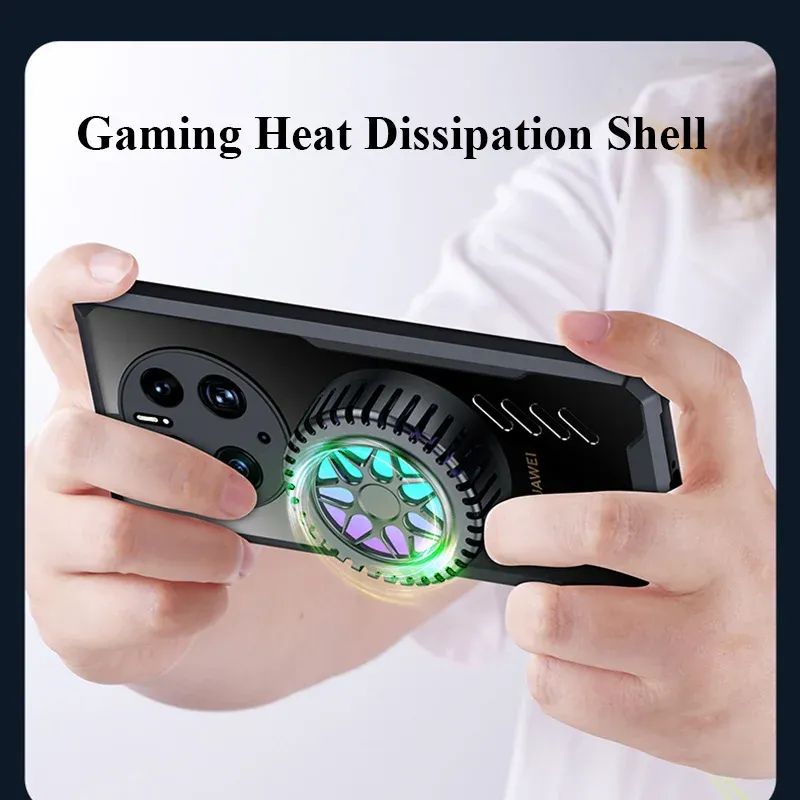 Custodia per PC con dissipazione del calore in grafene per Huawei Mate 60 50 50E 40 40E 30 Pro Plus, custodia protettiva trasparente traspirante_voghion.com