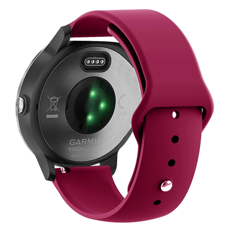 Cinturino in silicone da 20mm 22mm per Garmin Vivoactive 3 4 Band Watch Venu 2 SQ Forerunner 645 Bracciale da polso Garmin_voghion.com