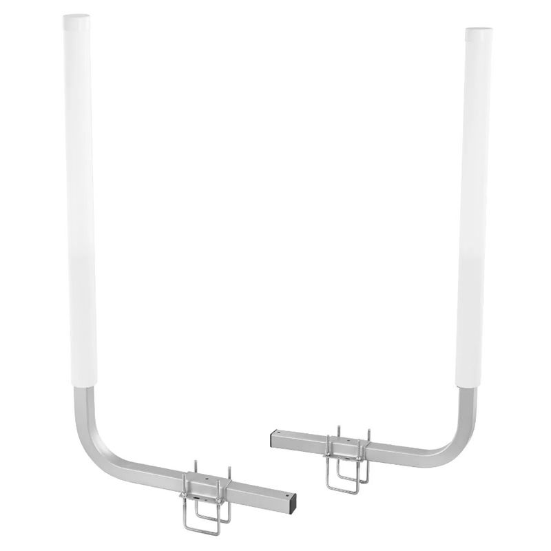Set marino in acciaio antiruggine con copertura per la pesca, doppi supporti con rimorchio da 60'' per guida SA e sci Ibly ideale regolabile in PVC_voghion.com