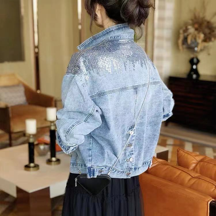 Chaqueta vaquera para mujer Chaquetas para mujer Abrigos vaqueros Chaqueta vaquera para mujer Chaqueta vaquera para mujer Abrigo de mujer Nuevo en_voghion.com