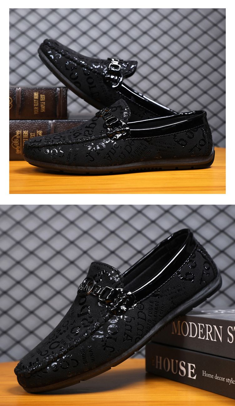 Herren Lederschuhe Lässiger bequemer Slipper Weiche Pennyloafer für Männer Leichte Bootsschuhe zum Fahren_voghion.com