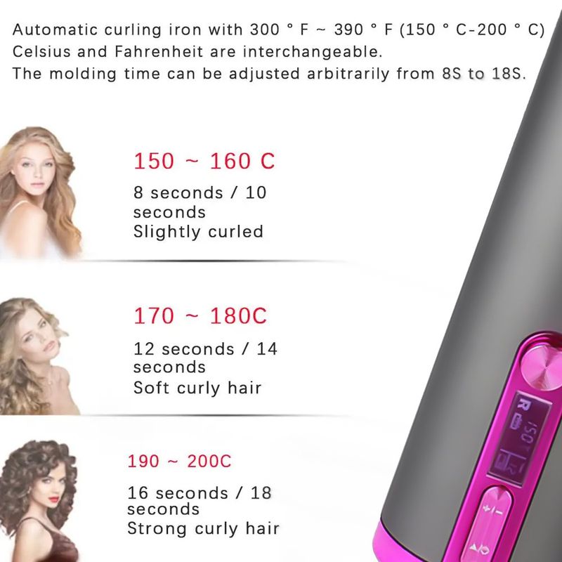 New Portable Stick With Fully Automatic Device USB Lazy Curling Wireless Charging_voghion.com