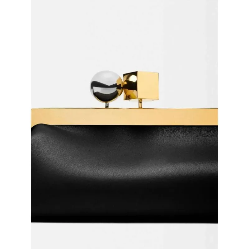 Pochette longue avec bandoulière amovible, sac baguette tendance pour femme, sac à main à clip de créateur pour femme_voghion.com