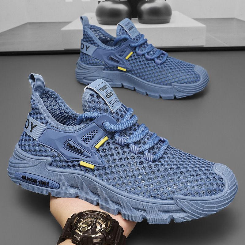 Scarpe da uomo in cocco, scarpe in rete intrecciata Fly, scarpe sportive da uomo per esterni, scarpe casual da corsa ad asciugatura rapida con suola morbida_voghion.com