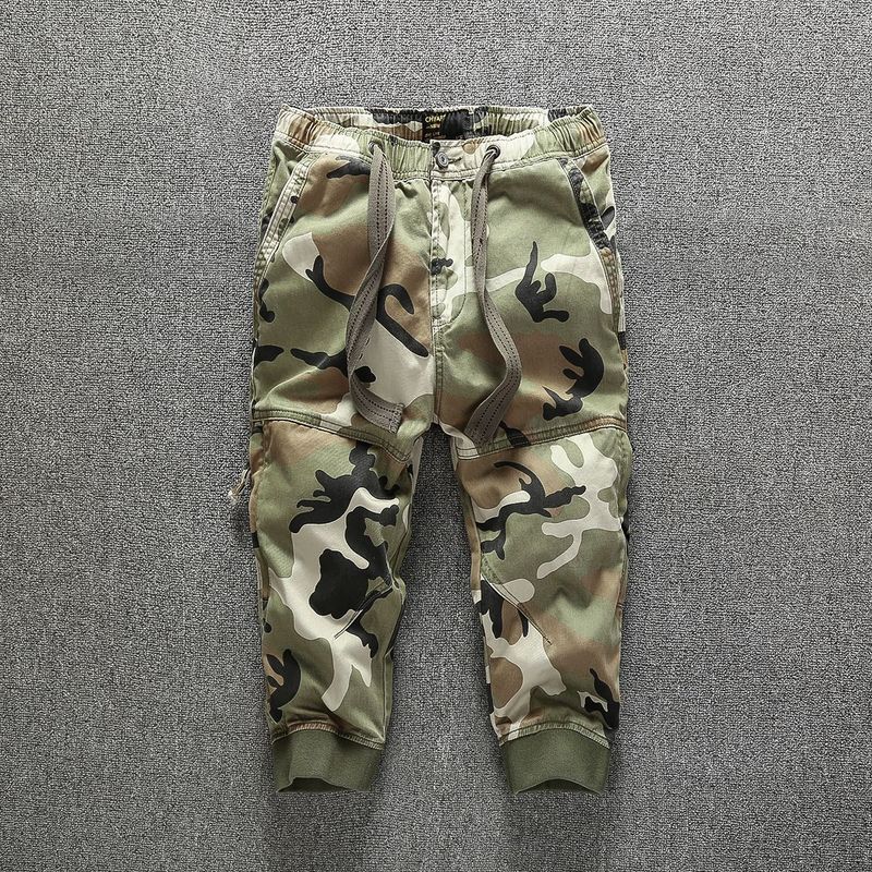 Neu Cargo Capri Camouflage männer Lose Beiläufige Jogger Hosen_voghion.com