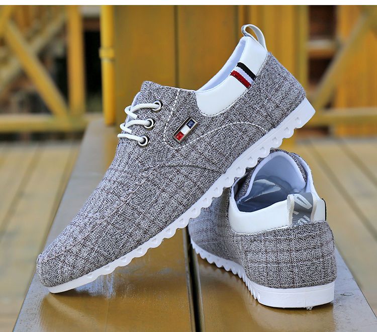 Sommar och höst andas gammalt tyg för män Casual Spring New Canvas Shoes_voghion.com