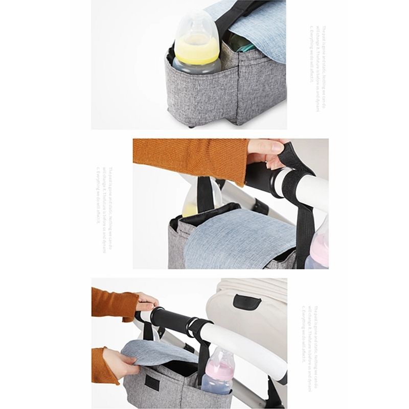 XUANMU beebikäru kott emme mähkmekott rippuv korv hoiustamise korraldaja beebi reisimine lutipudeli kott jalutuskäru tarvikud XB020_voghion.com