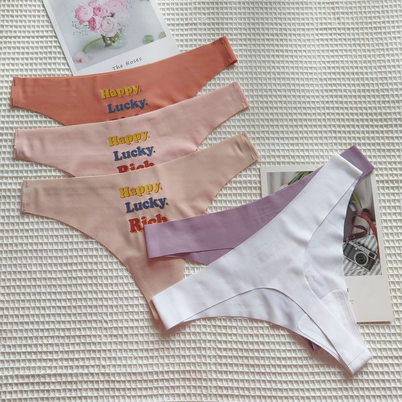 Seamless Thong Underwear For Women - Ultra-Thin Breathable Low-Rise Yoga Panties, No Show Comfort For Workout & Daily Wear_voghion.com